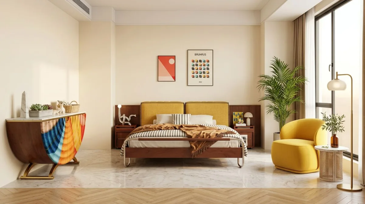 غرفة نوم رومانسية  