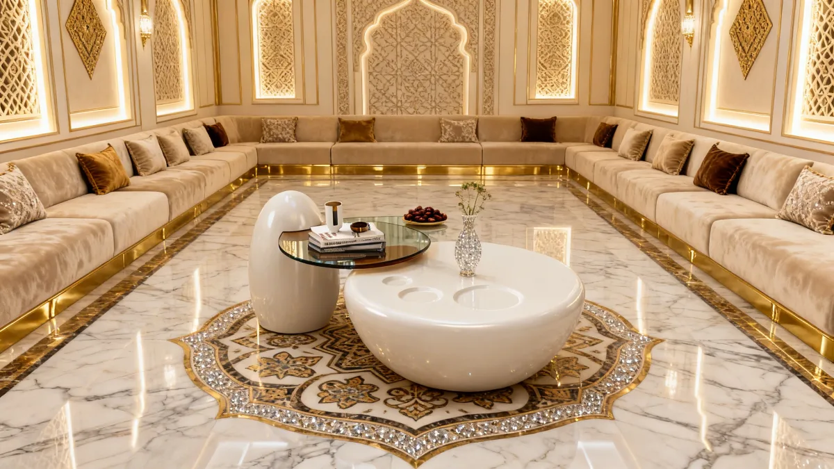 اجعل مجلسك ينبض بالأناقة مع طاولة أوڤا