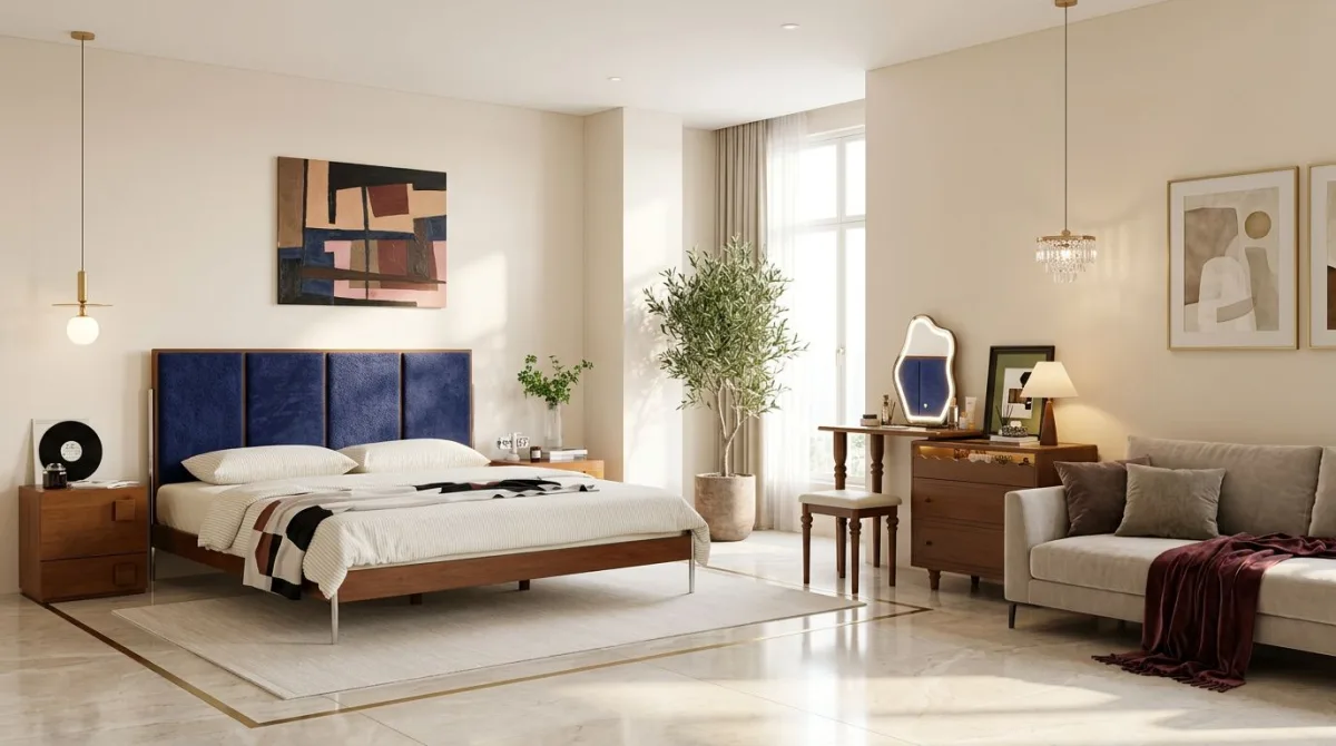 غرفة فندق أنيقة بأجواء مريحة