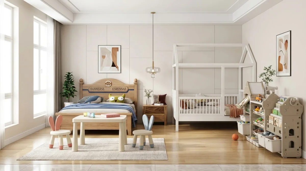 غرفة أطفال عصرية: مرح وإبداع في كل زاوية