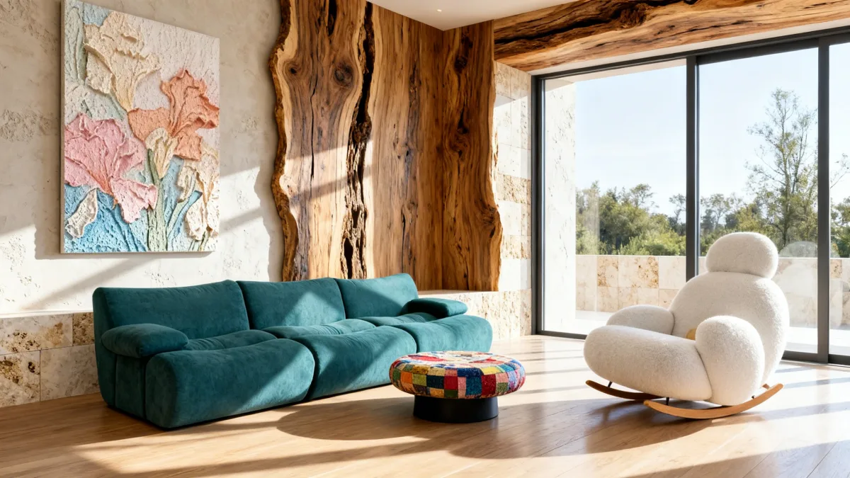 حوّل غرفة معيشتك بأناقة عصرية وجمال طبيعي!