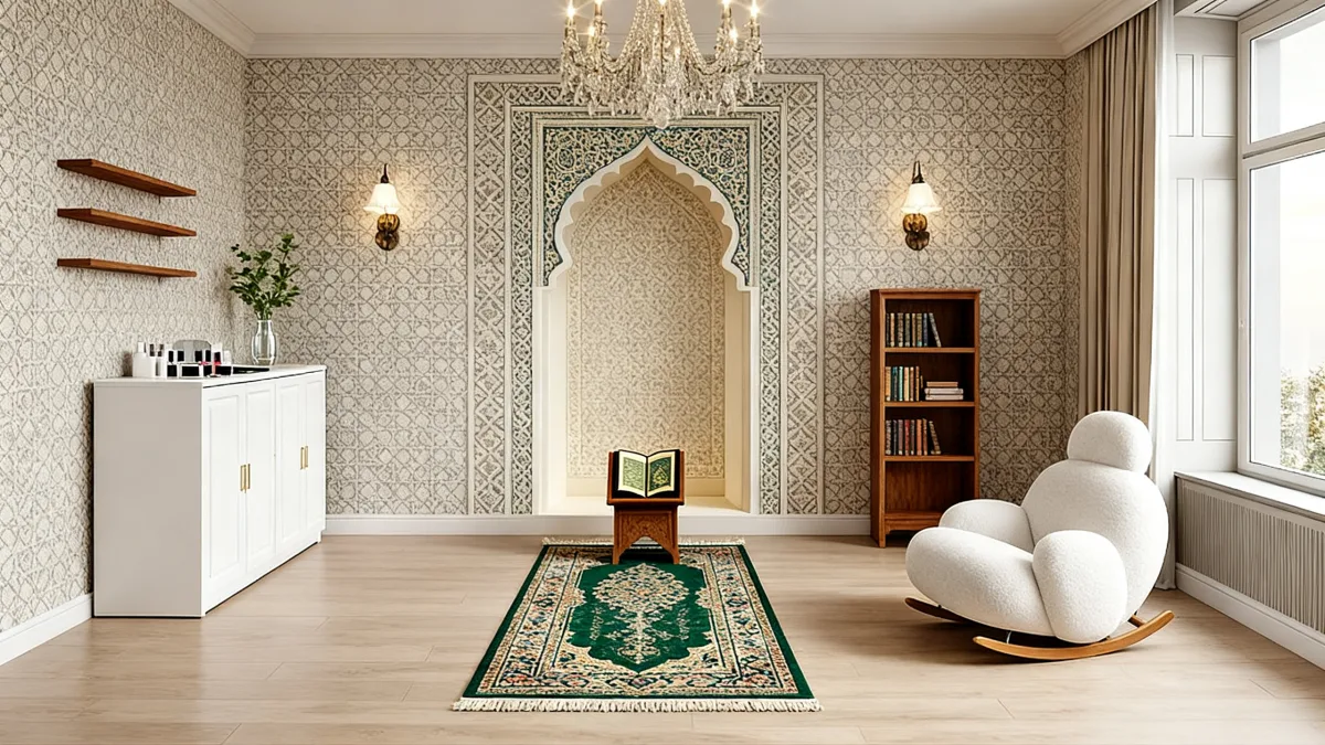 غرفة صلاة عصرية: أجواء روحانية بتصميم أنيق