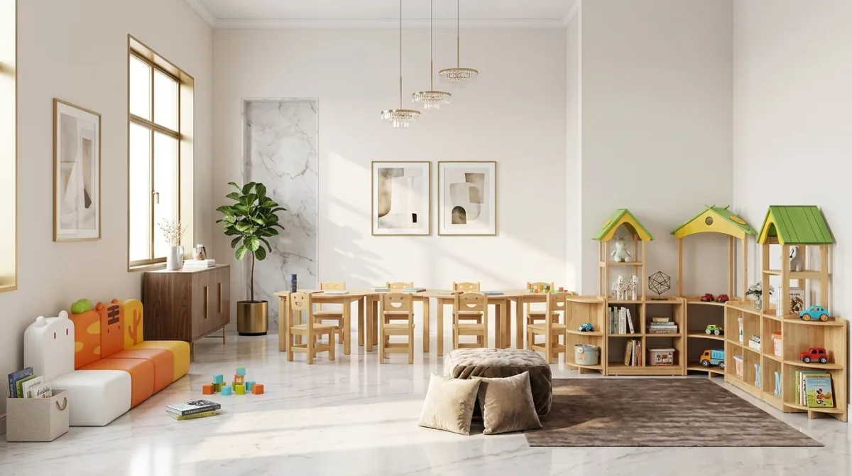 غرفة أطفال بتصميم تعليمي ممتع