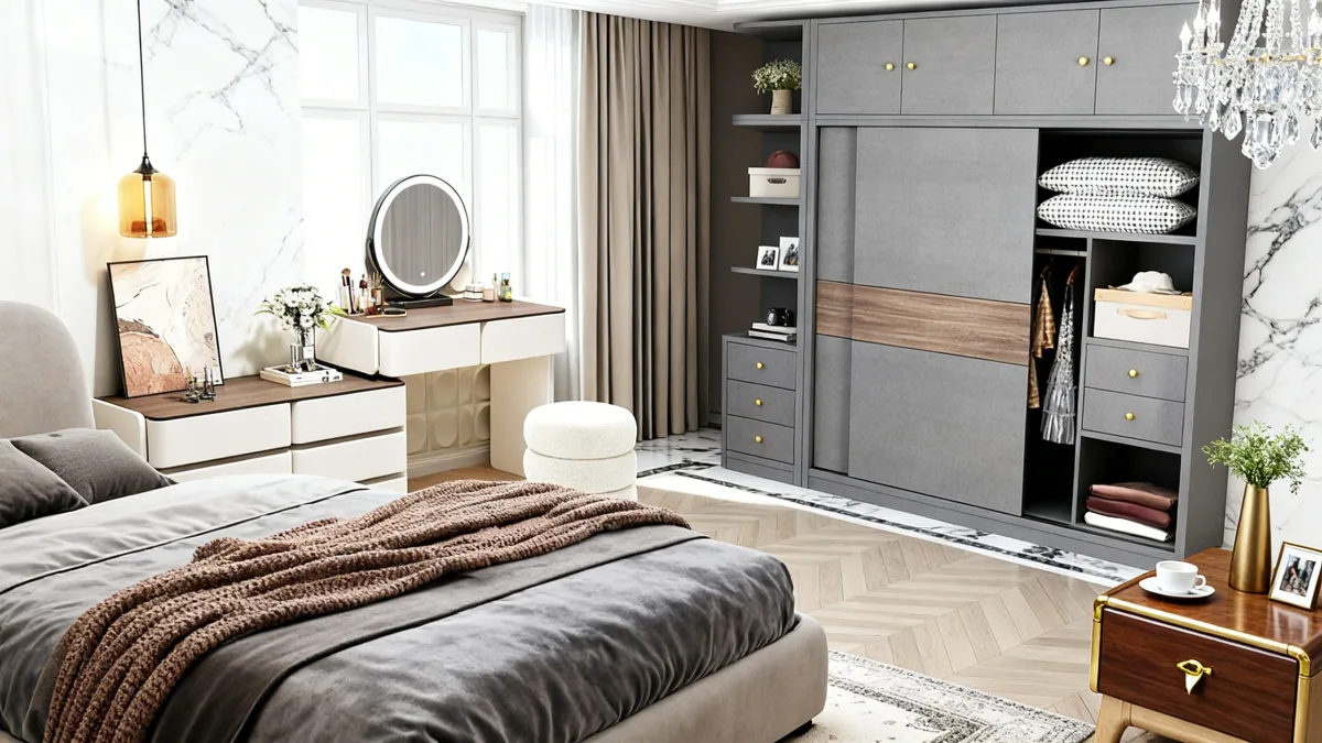 استمتع بأناقة غرفة نومك بتصميم فندقي فاخر