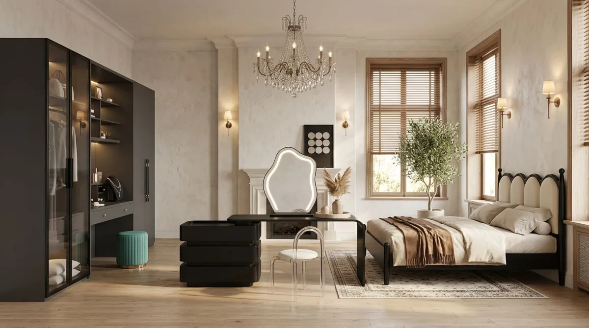 استمتع بأناقة عصرية مع تصميم غرفة نومك