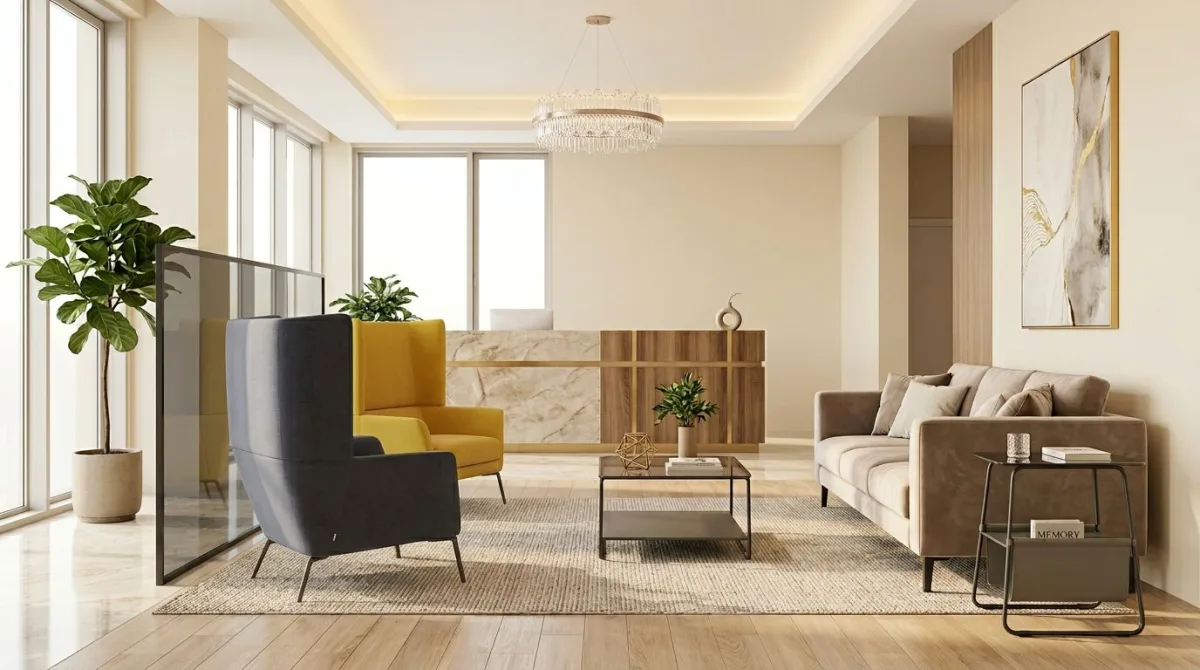 مدخل رئيسي بتصميم عصري أنيق