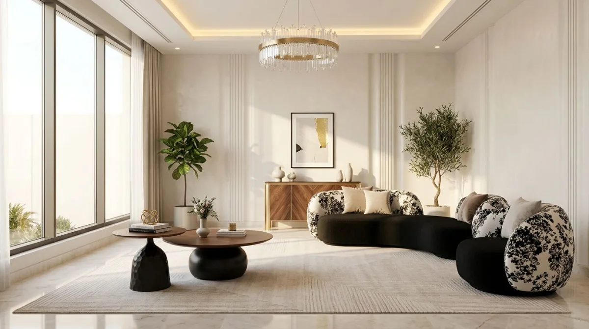 مجلس نساء عصري بتصميم ناعم