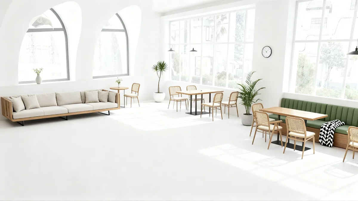 استمتع بأناقة التصميم البسيط في الكافيه