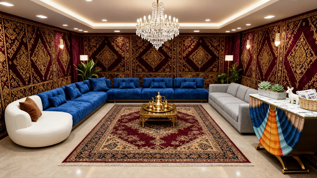 ملقط   عائلي بطابع ثراثي حديث.