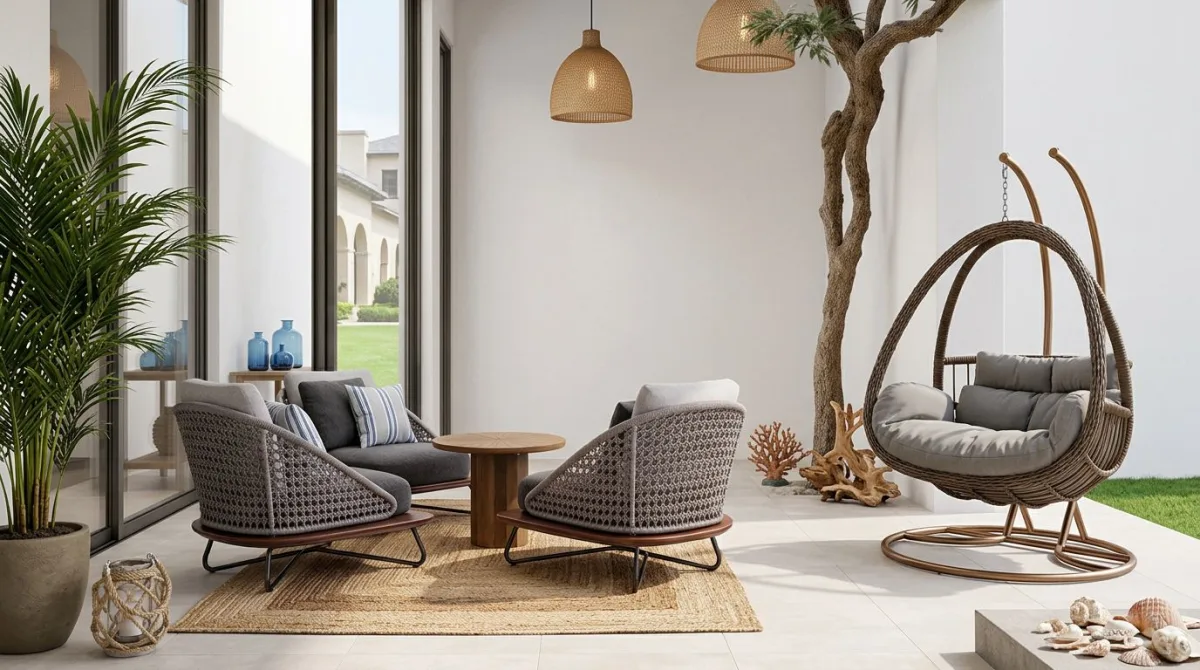 استمتع بأجواء البحر مع ديكور خارجي ساحر