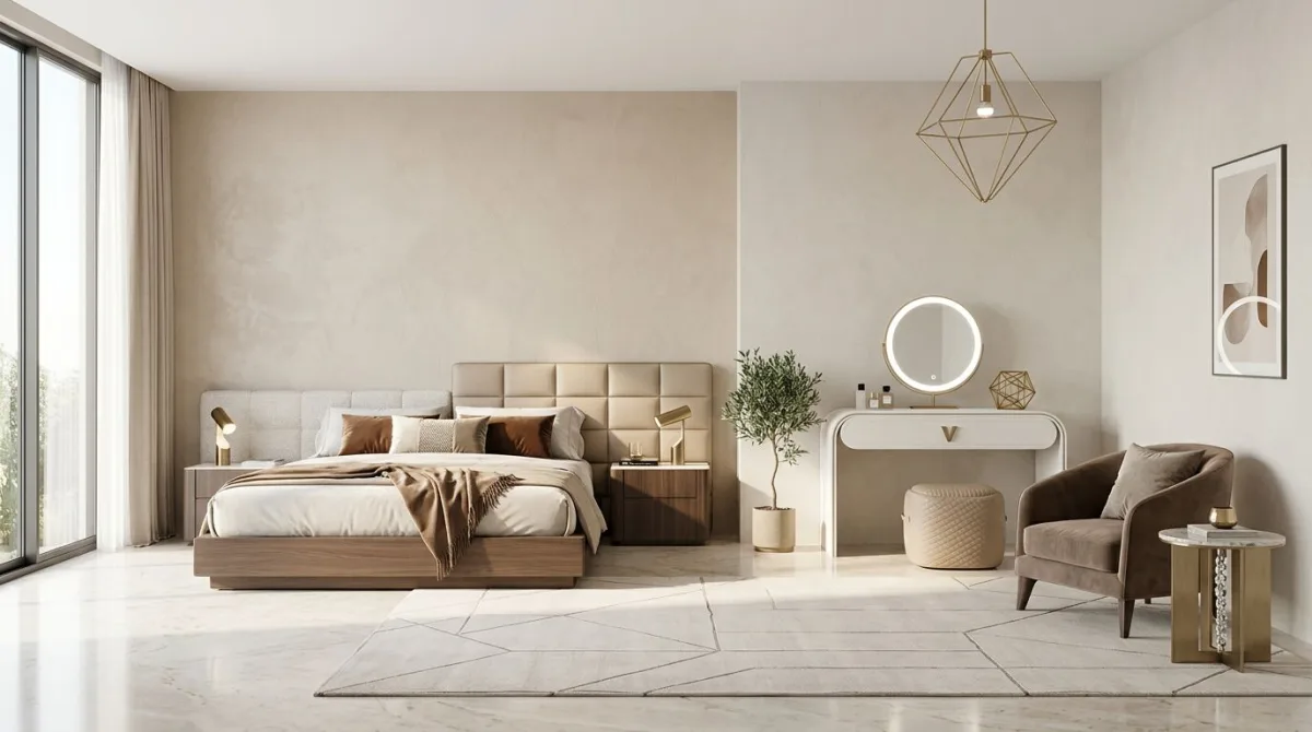 جناح فندقي رومانسي بلمسة فاخرة