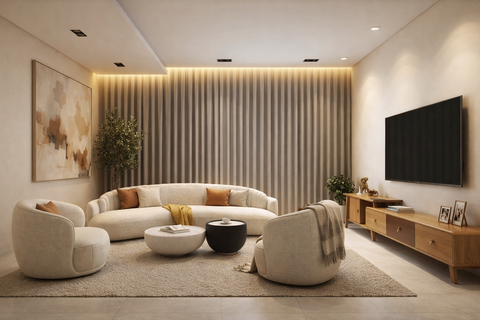 اجعل غرفة المعيشة دافئة وأنيقة مع تصاميمنا!